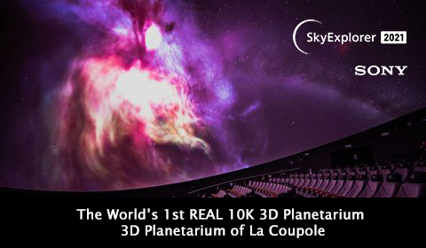 The World’s 1st REAL 10K 3D planetarium, by RSA Cosmos & Sony!
