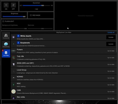 skyexplorer live atlas
