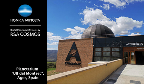 A unique planetarium in the World, powered by RSA Cosmos-Konica Minolta