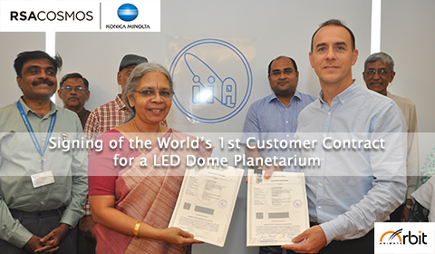 The World’s 1st Customer Contract for a LED Dome Awarded to RSA Cosmos – Konica Minolta